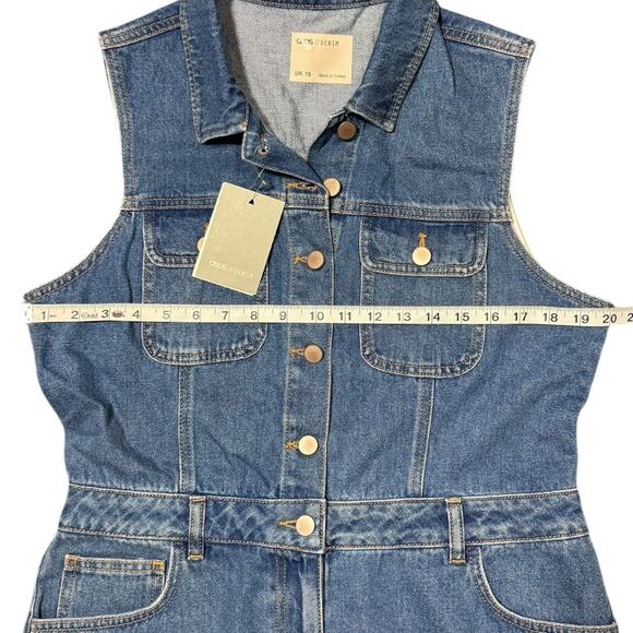 ASOS Denim Romper - NWT - Size UK 16 or US 12 - Picture 3 of 6